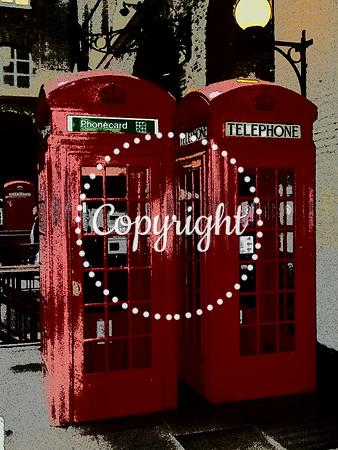 London telephone Boxes.