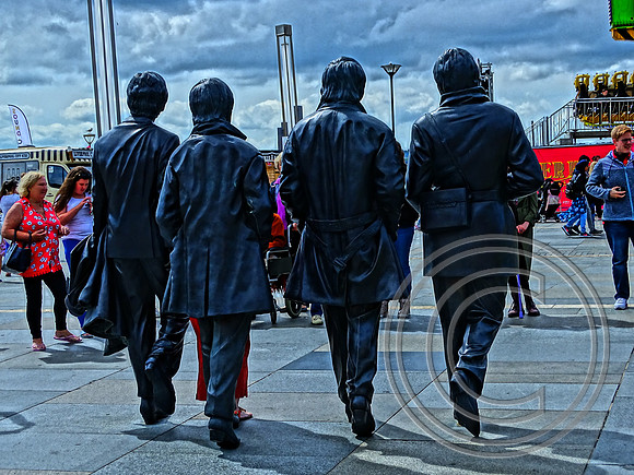 The Beatles status water front.