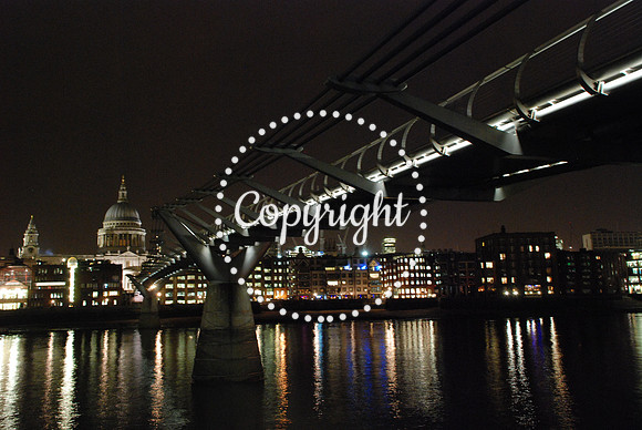 Millennium Bridge and St Pauls