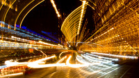 street light burts golden