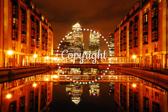 Canary wharf reflections